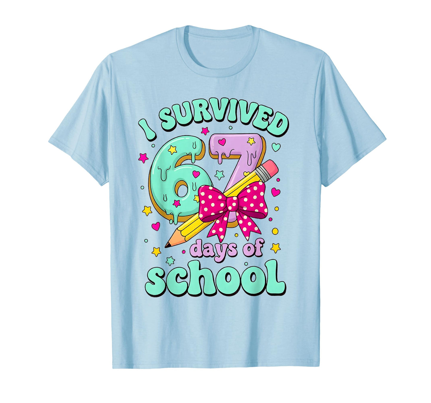 I Survived 67 Day of School for Teachers and Students T-Shirt