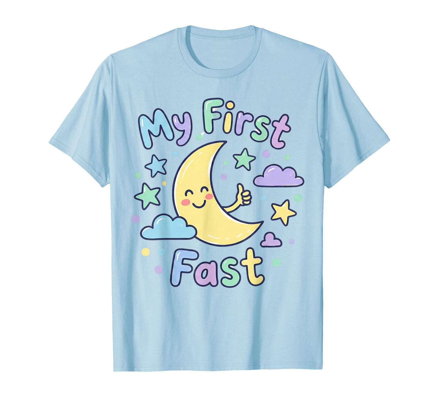 My First Ramadan Fast Cute Moon Shirt Kids Toddler T-Shirt