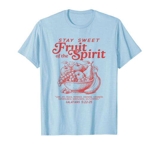 Fruit of The Spirit Christian Jesus Bible Verse Men Women T-Shirt
