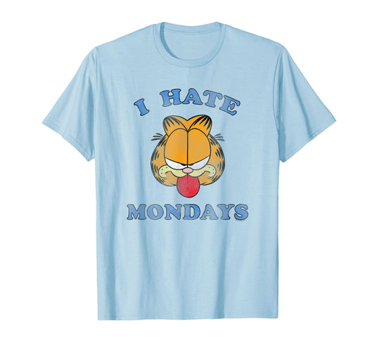 Garfield I Hate Mondays Funny Vintage Cartoon Cat T-Shirt