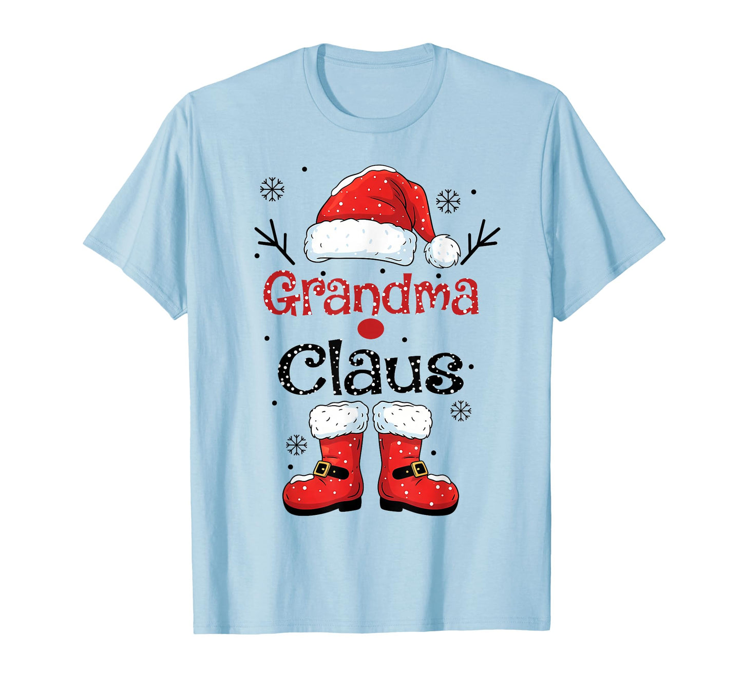 Grandma Claus Christmas Costume Pajama Family Matching T-Shirt