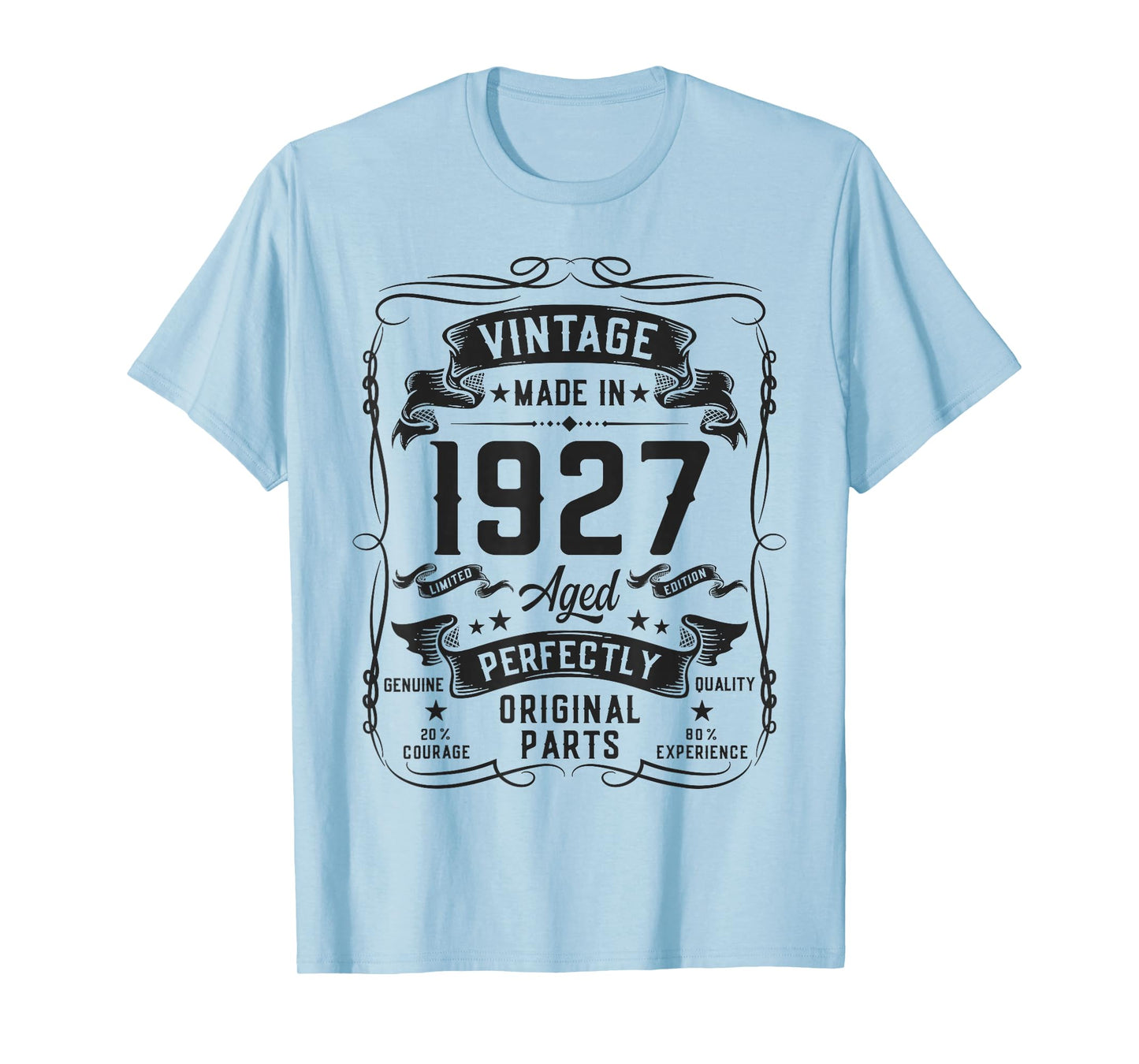 Vintage 1927 99yr 99th Birthday Gifts for Men 99 Years Old T-Shirt