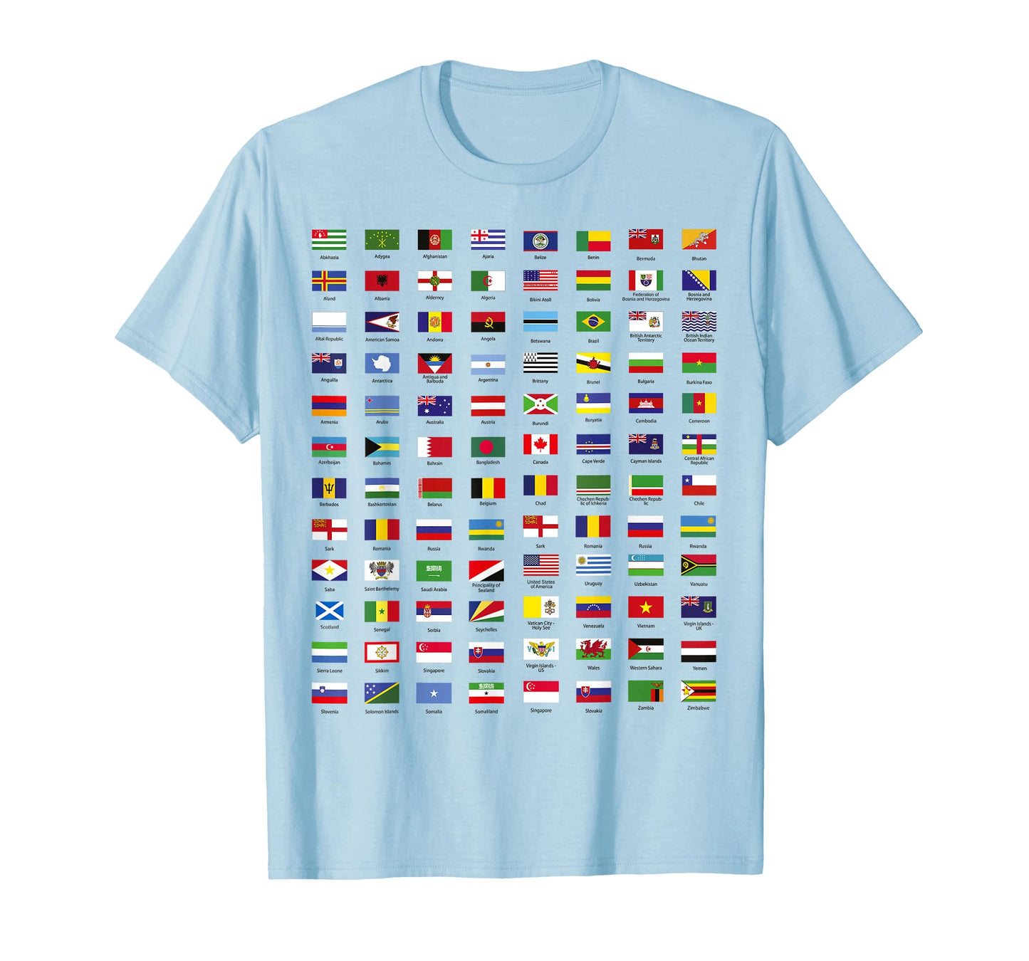 All Countries Flags of The World 287 Flag Trip International T-Shirt