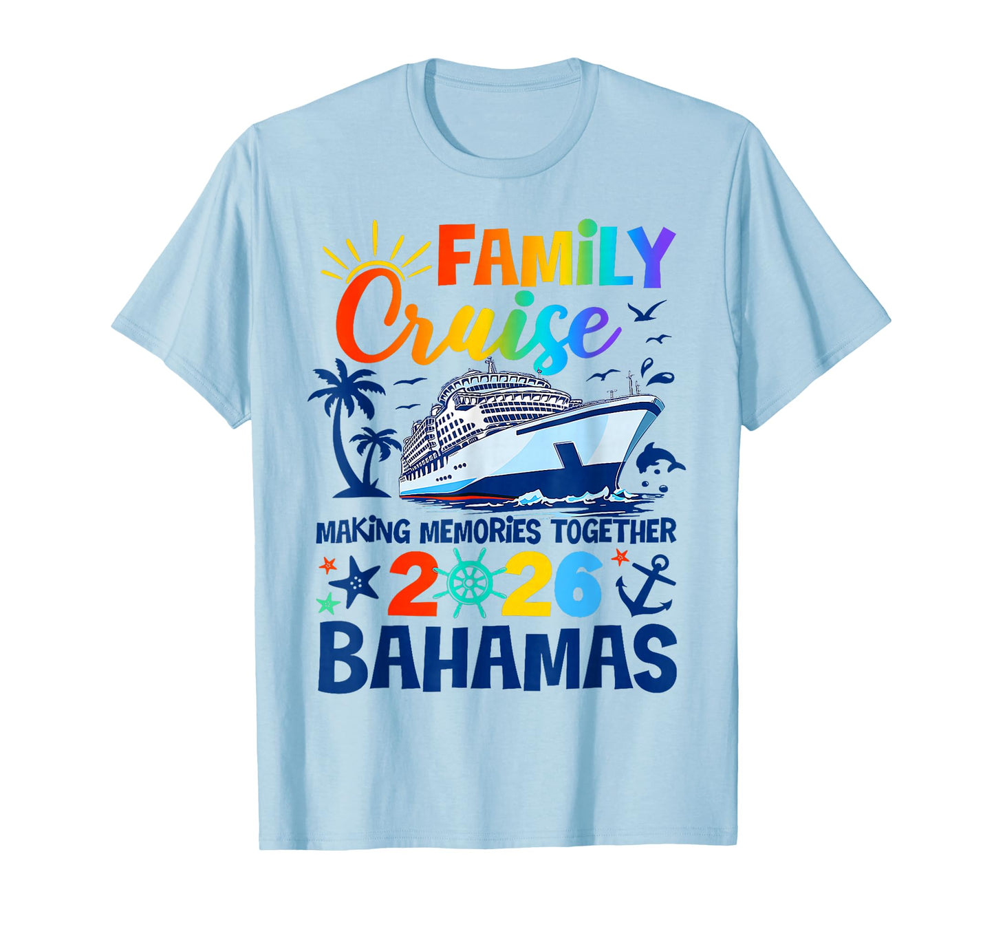 Bahamas Cruise 2026 Family Friends Group Vacation Matching T-Shirt