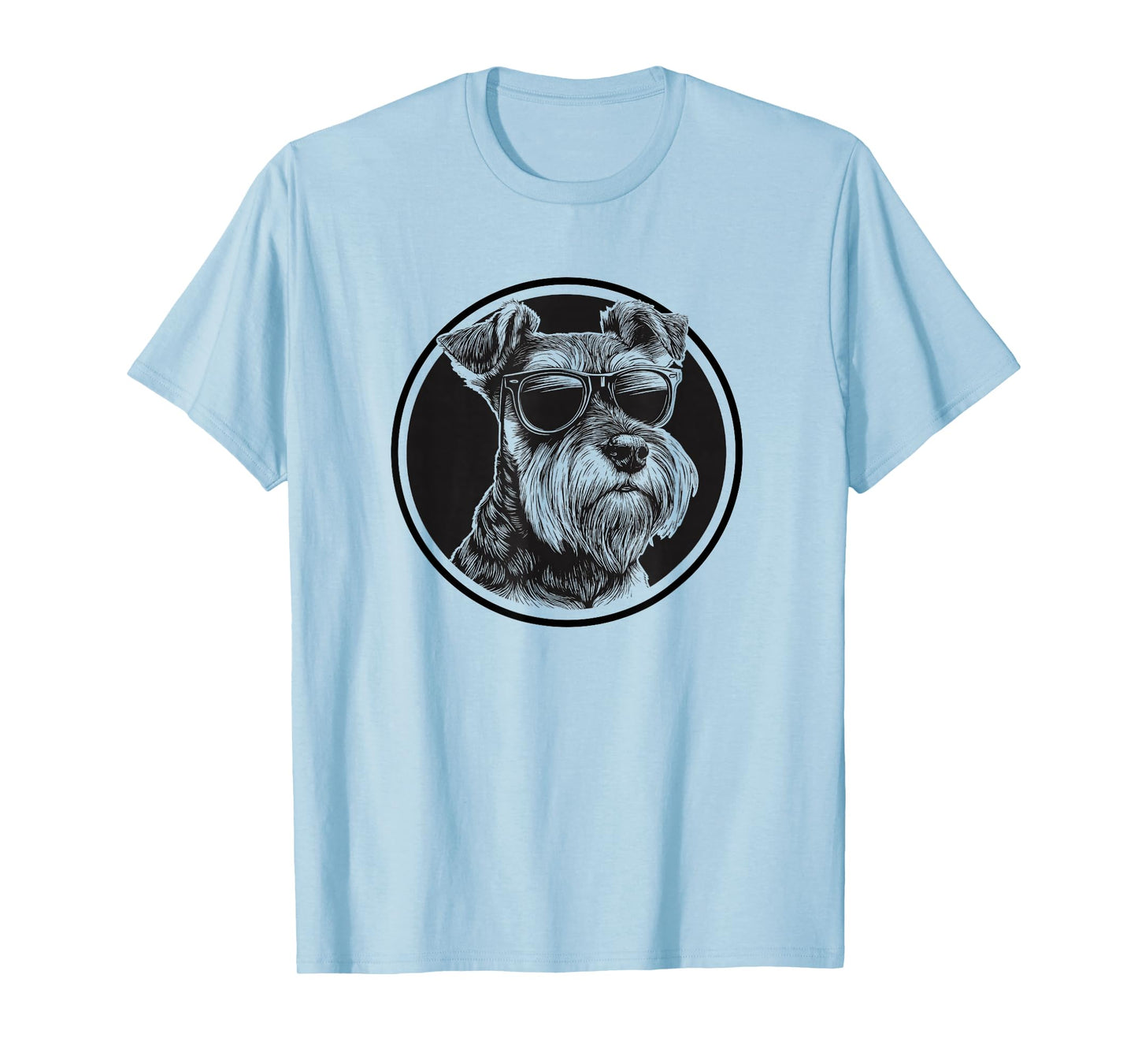 Funny Mens Womens Sunglasses Logo Miniature Schnauzer Lover T-Shirt