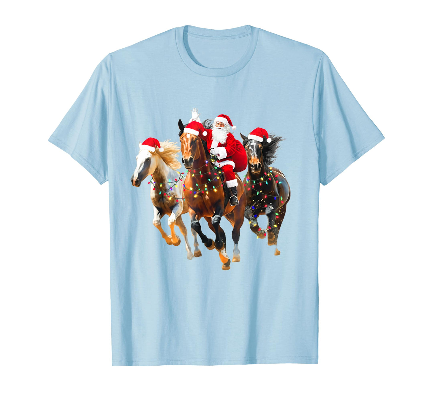Merry Horsemas Funny Equestrian Christmas Animal Horse Moms T-Shirt