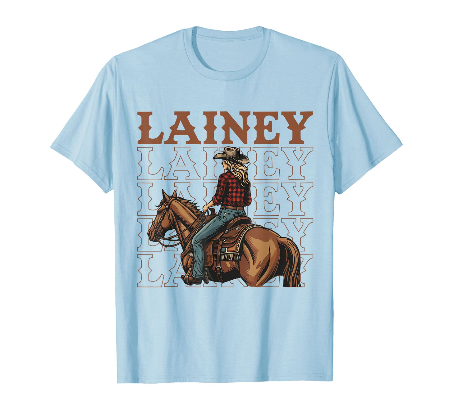 Retro Lainey Name Girl Personalized | Lainey Cowgirl T-Shirt