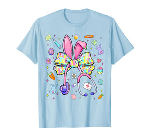 Rabbit Bunny CNA ICU Coquette Easter Nurse Men Women T-Shirt