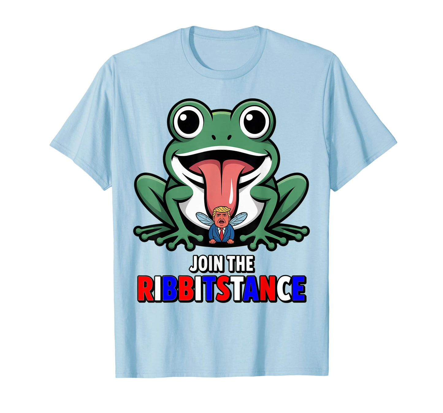 Resistance Frog Funny No Kings Protest Resist Ribbitstance T-Shirt
