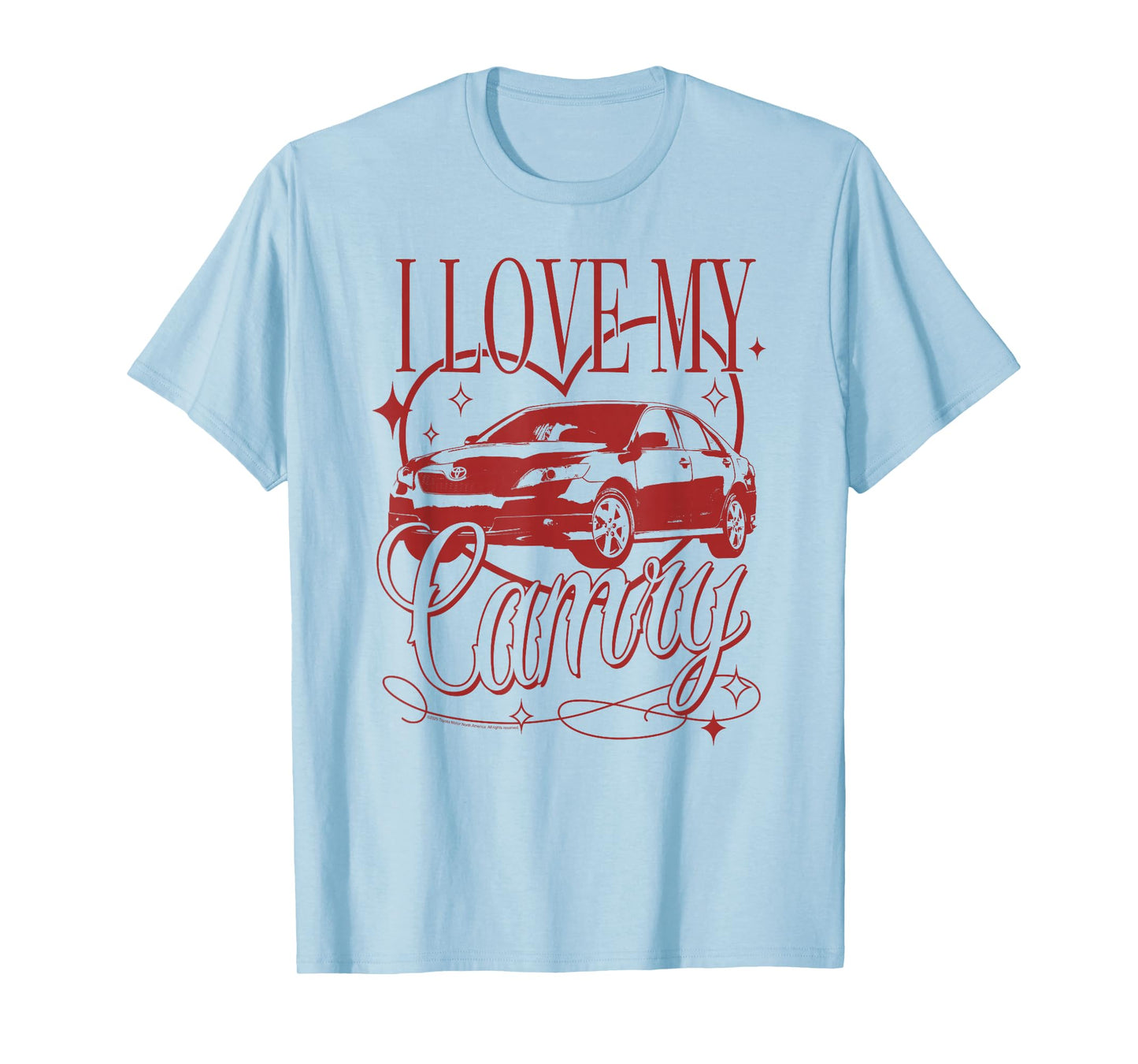 Toyota I Love My Camry Vintage Heart Portrait T-Shirt