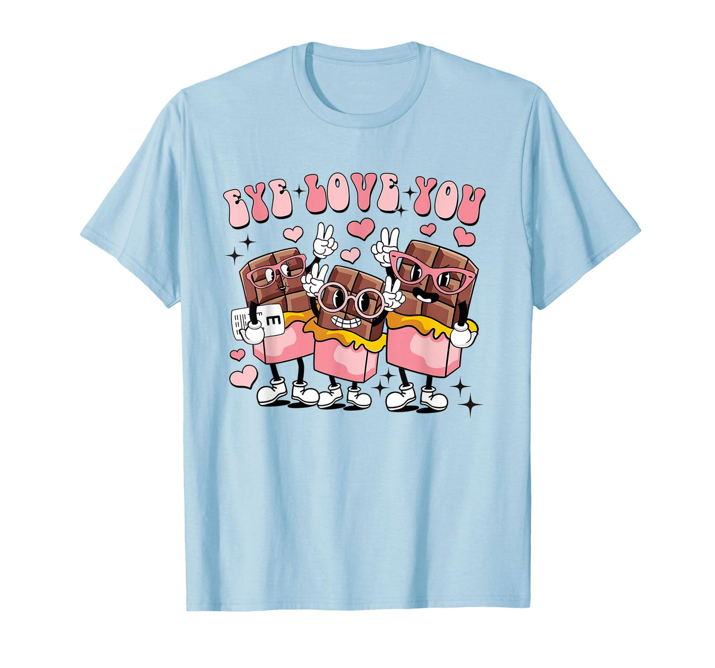 Women Eye Love You Valentine Optometry Sight Squad Optician T-Shirt