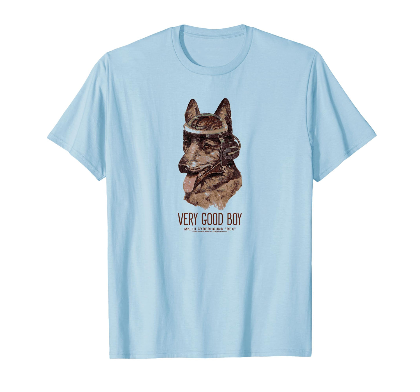 Fallout Retro Very Good Boy Cyberhound Rex Dog Video Game T-Shirt