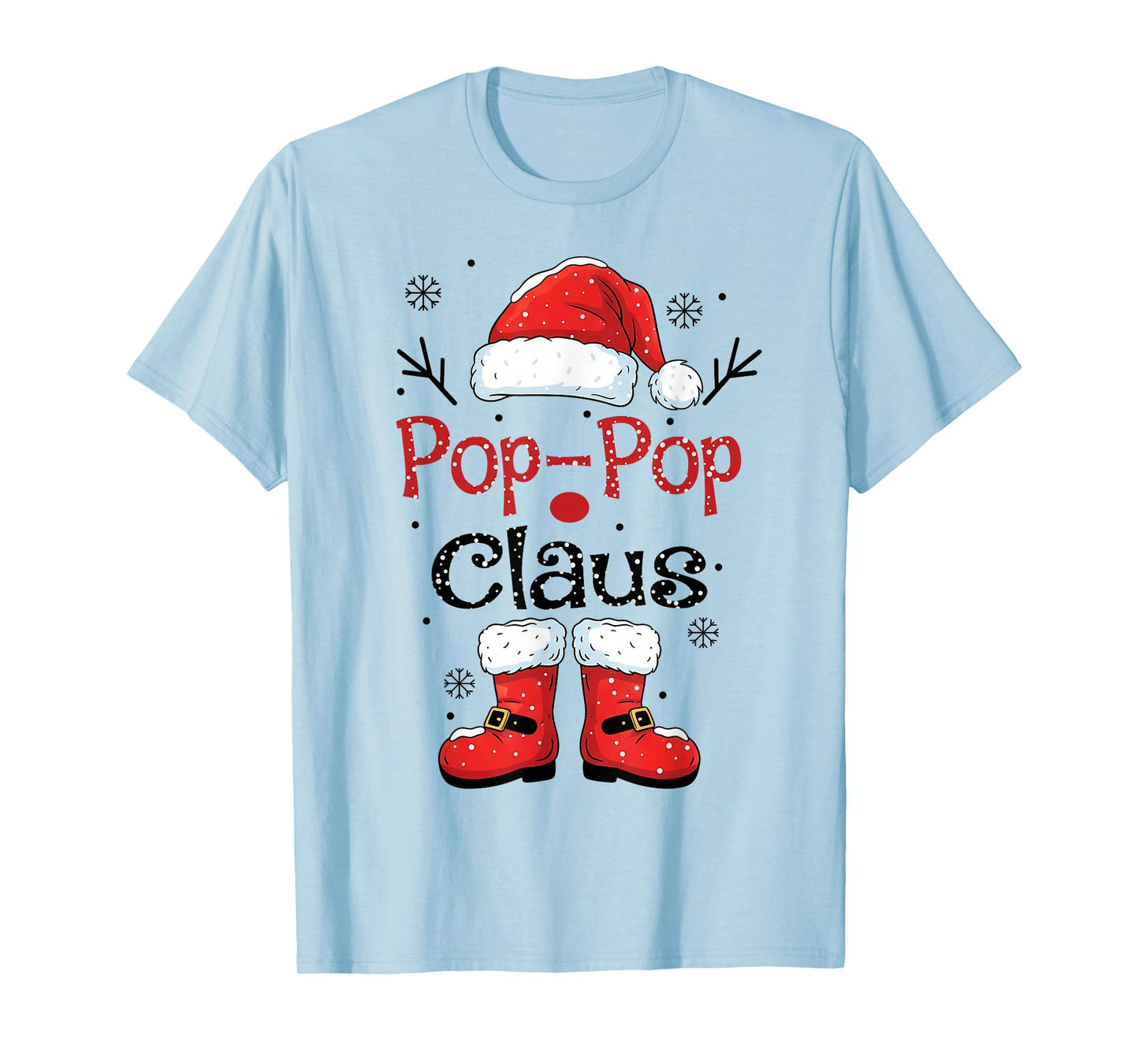 Pop-Pop Claus Christmas Costume Pajama Family Matching T-Shirt