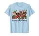 Merry Christmas Dachshund Dog Xmas Lights Holiday Pet T-Shirt