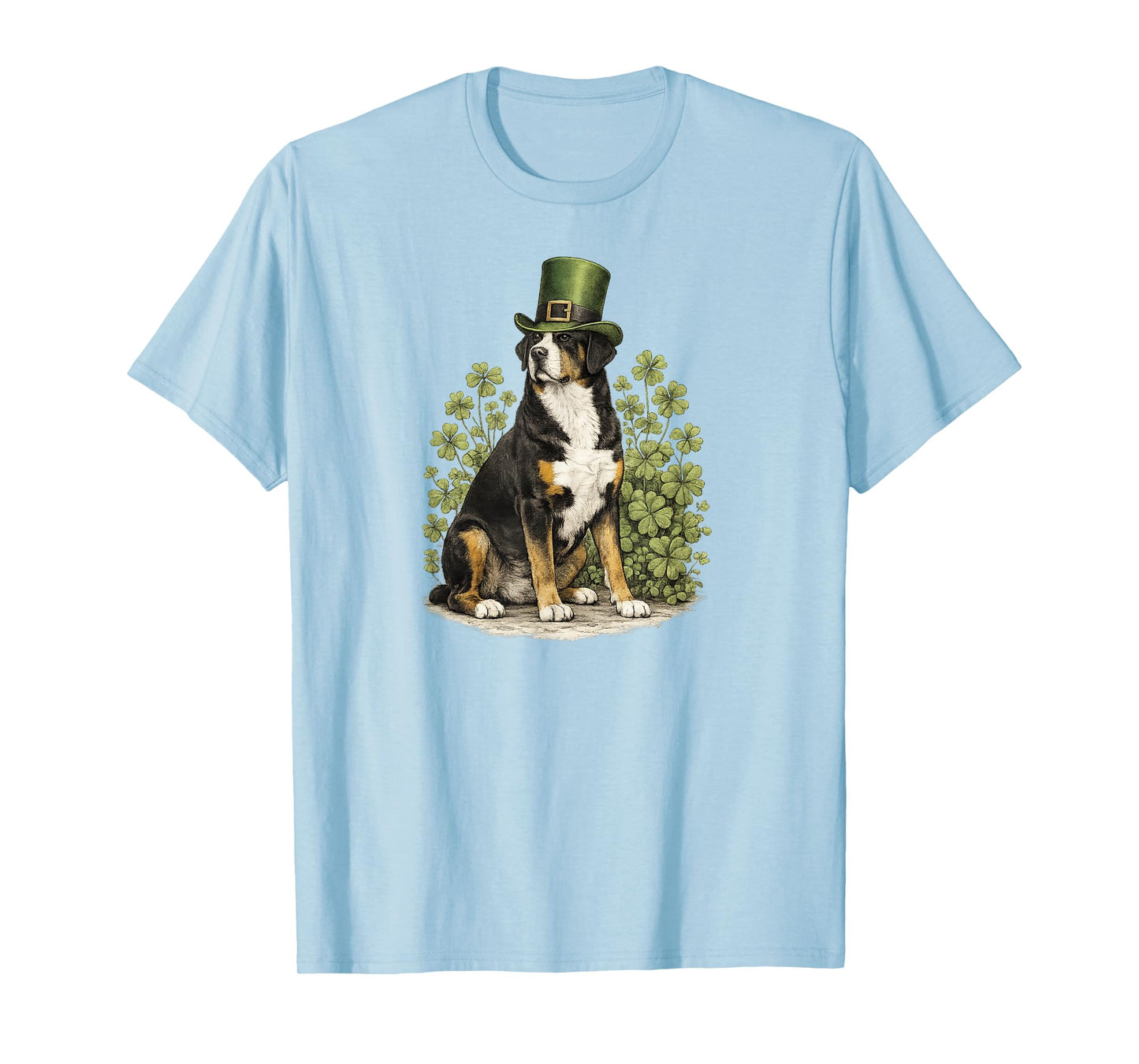 St. Patricks Day Greater Swiss Mountain Dog Lucky Swissy T-Shirt