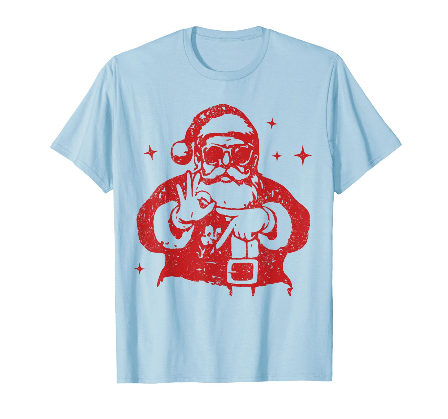Retro Six Seven Santa 67 Hands Sign Funny Math Teacher T-Shirt