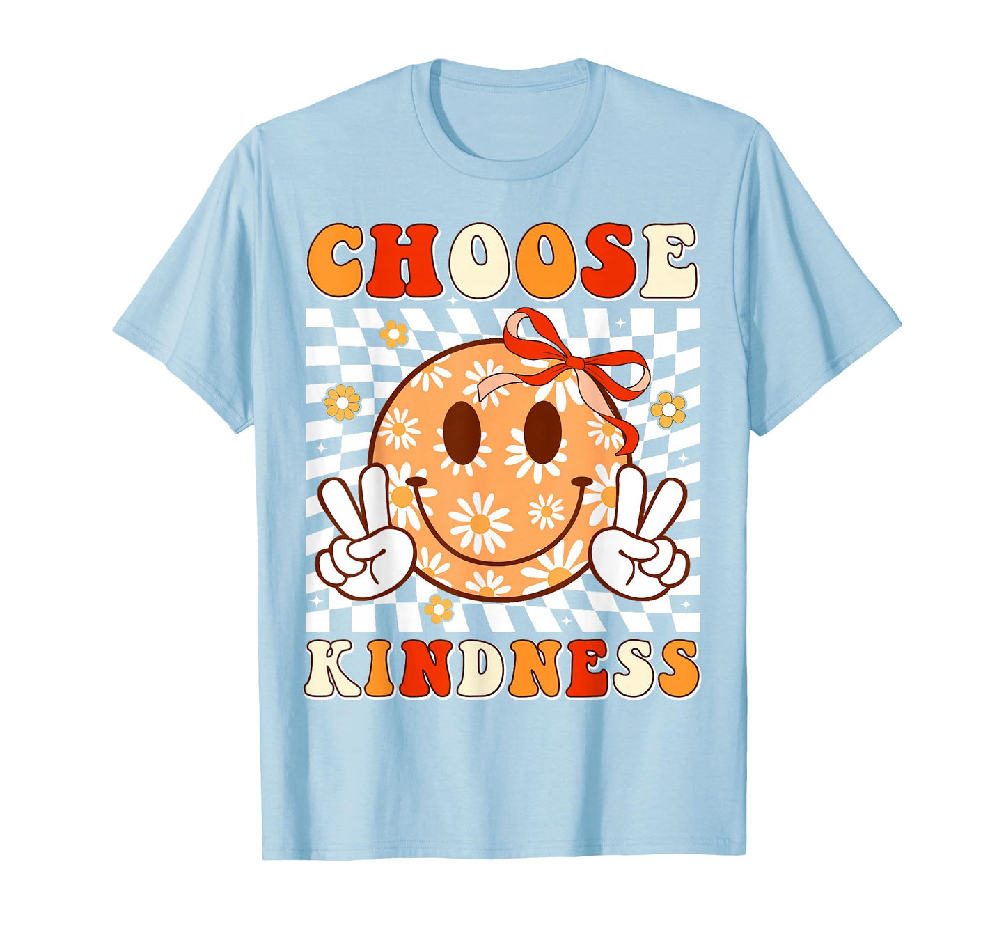 Unity Day Orange Choose Kindness Anti Bullying Kids Girl Bow T-Shirt