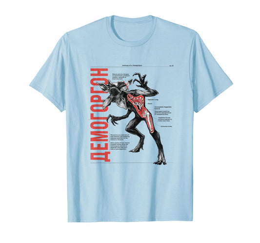 Stranger Things Demogorgon Anatomy Cutaway Horror Art T-Shirt