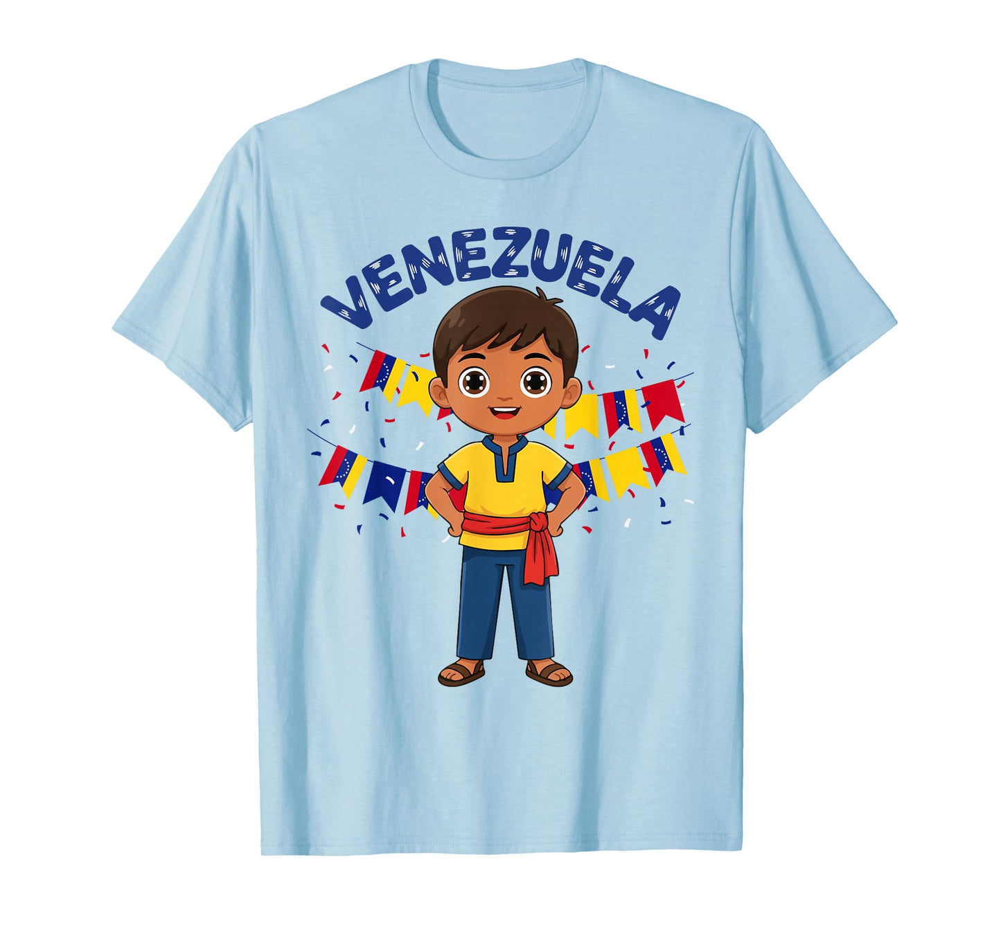 Venezuela Venezuelan Boy Traditional Outfit Wear Heritage T-Shirt