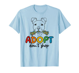 Adopt Don't Shop Rescue Awareness, Colorful Cute Rescue T-Shirt
