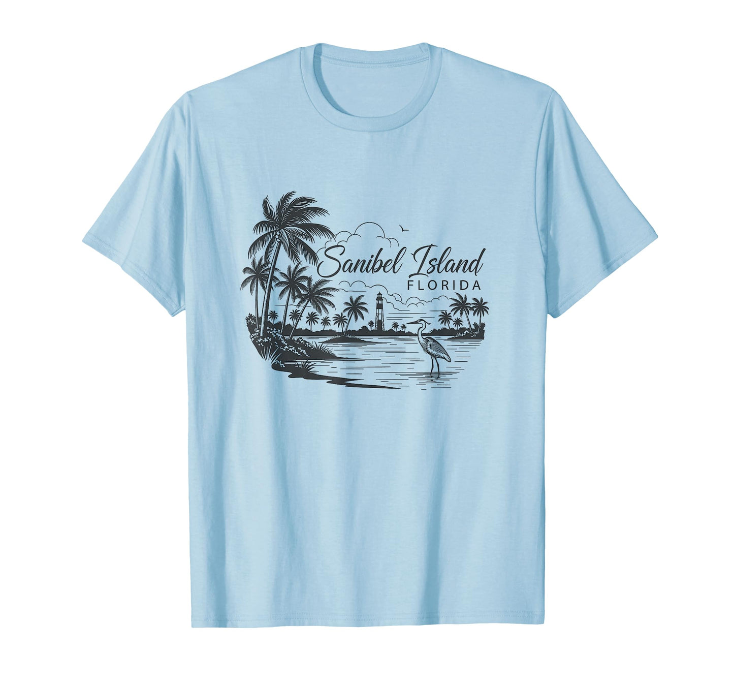 Sanibel Island Florida Artwork Design T-Shirt