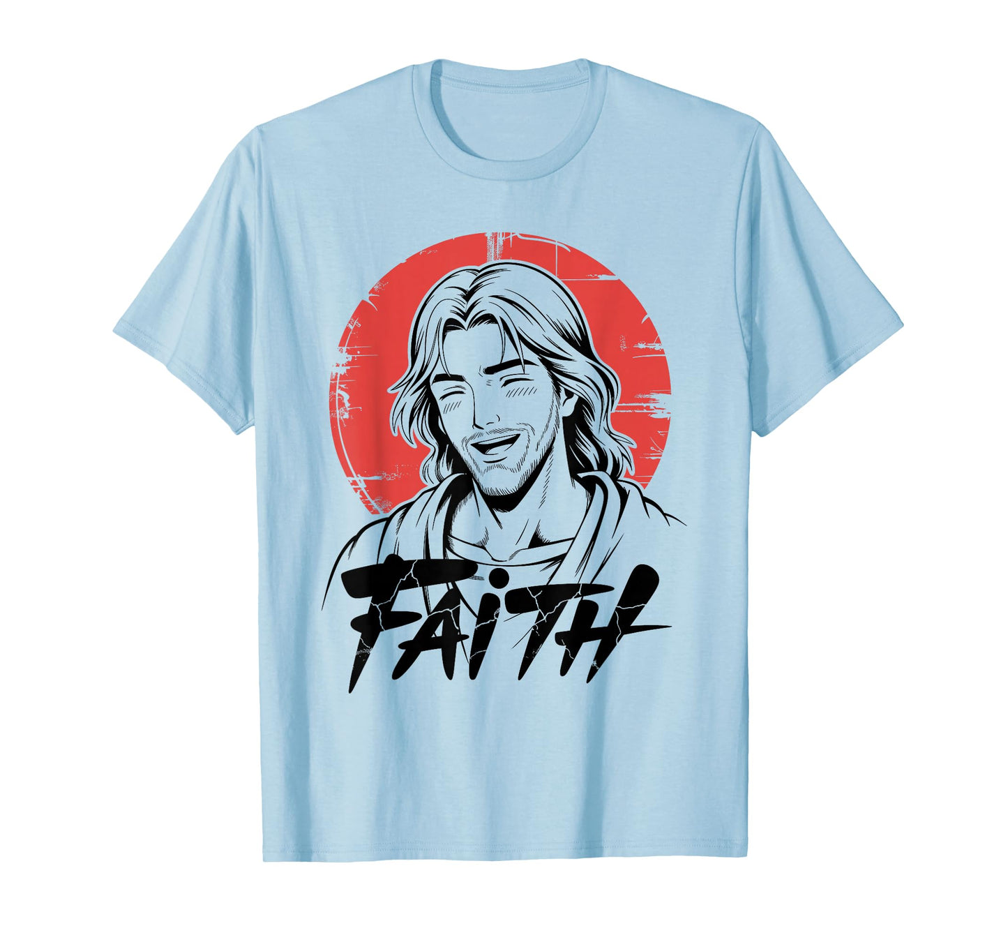 Anime Jesus - Funny Japanese Christ Christian Faith T-Shirt