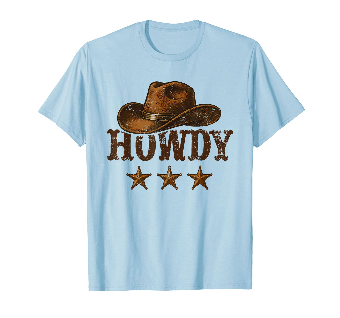 Vintage Cowboy Cowgirl Rodeo Hat Western Country Howdy T-Shirt