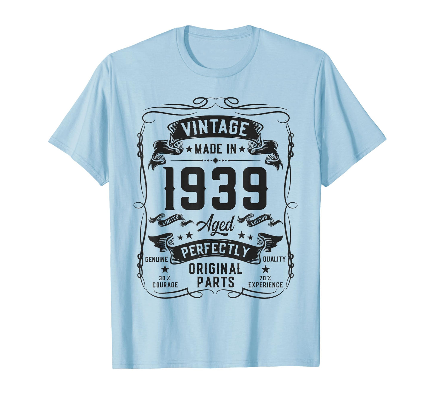 Vintage 1939 87yr 87th Birthday Gifts for Men 87 Years Old T-Shirt