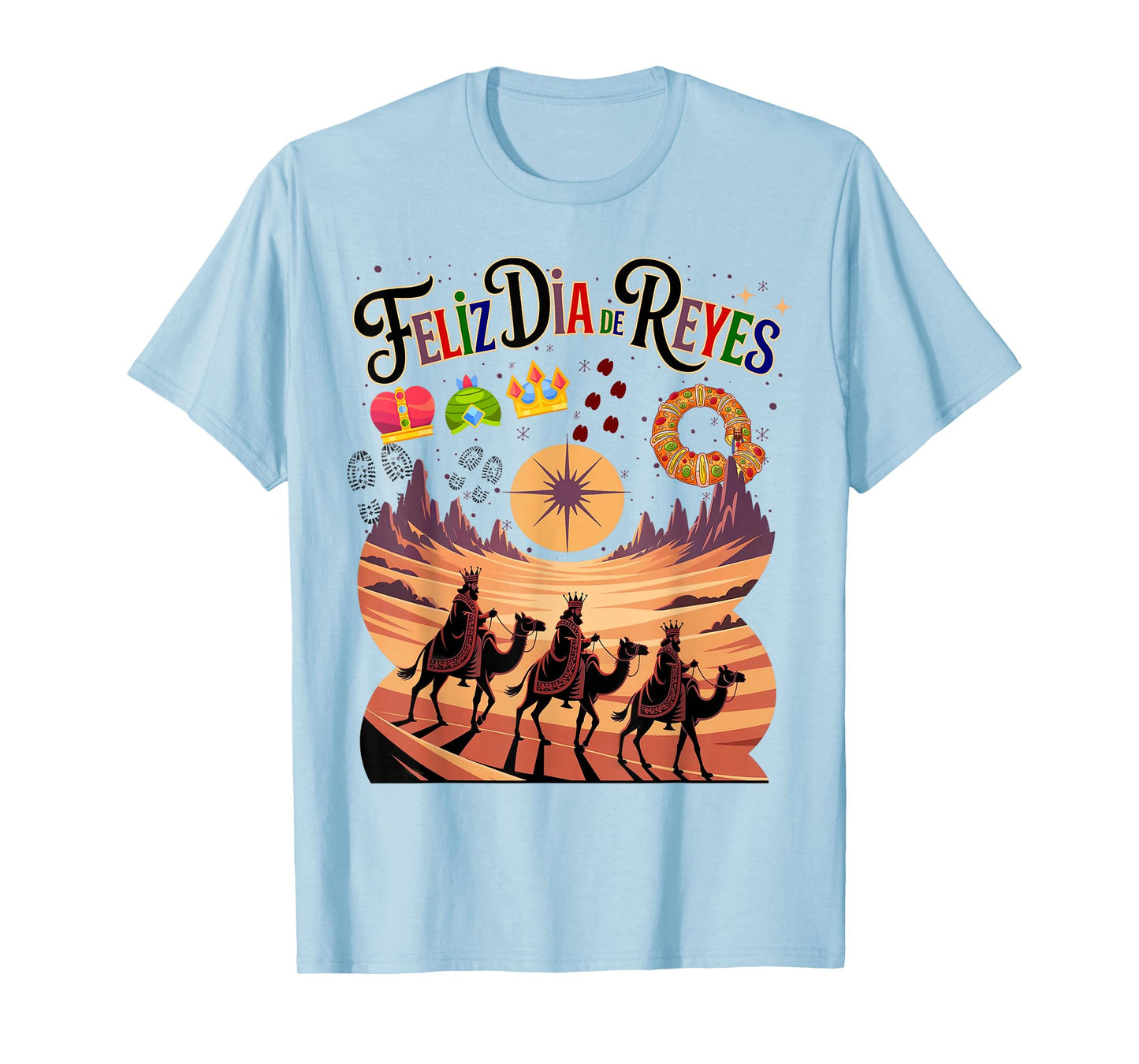 Feliz día de Los Reyes Mago Kids Outfit Idea Three Kings Day T-Shirt