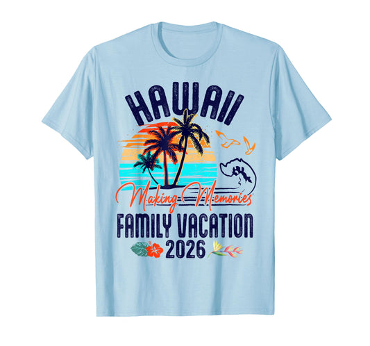 Family Hawaii Vacation 2026 Summer Vacation Matching Group T-Shirt