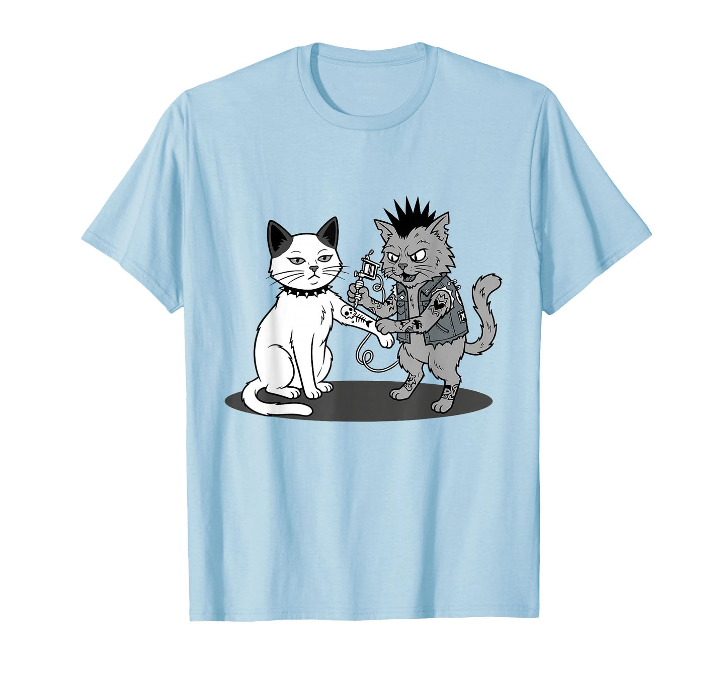 Cat Tattooing Cat Funny Meme Inked Kitty Humor Tattoo Artist T-Shirt