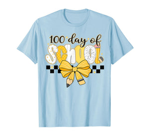 100 Days of School for Teacher Kids Girls Students Boys T-Shirt