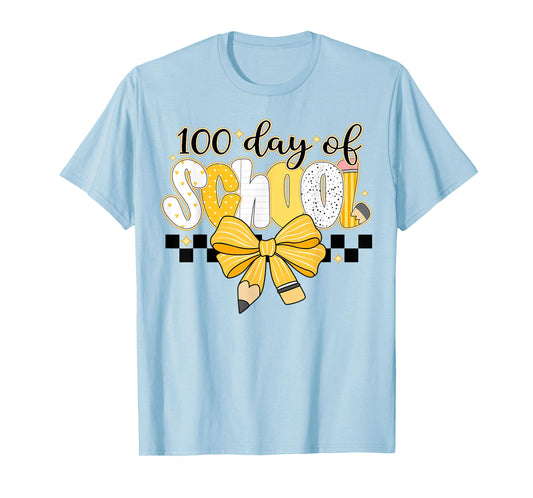 100 Days of School for Teacher Kids Girls Students Boys T-Shirt