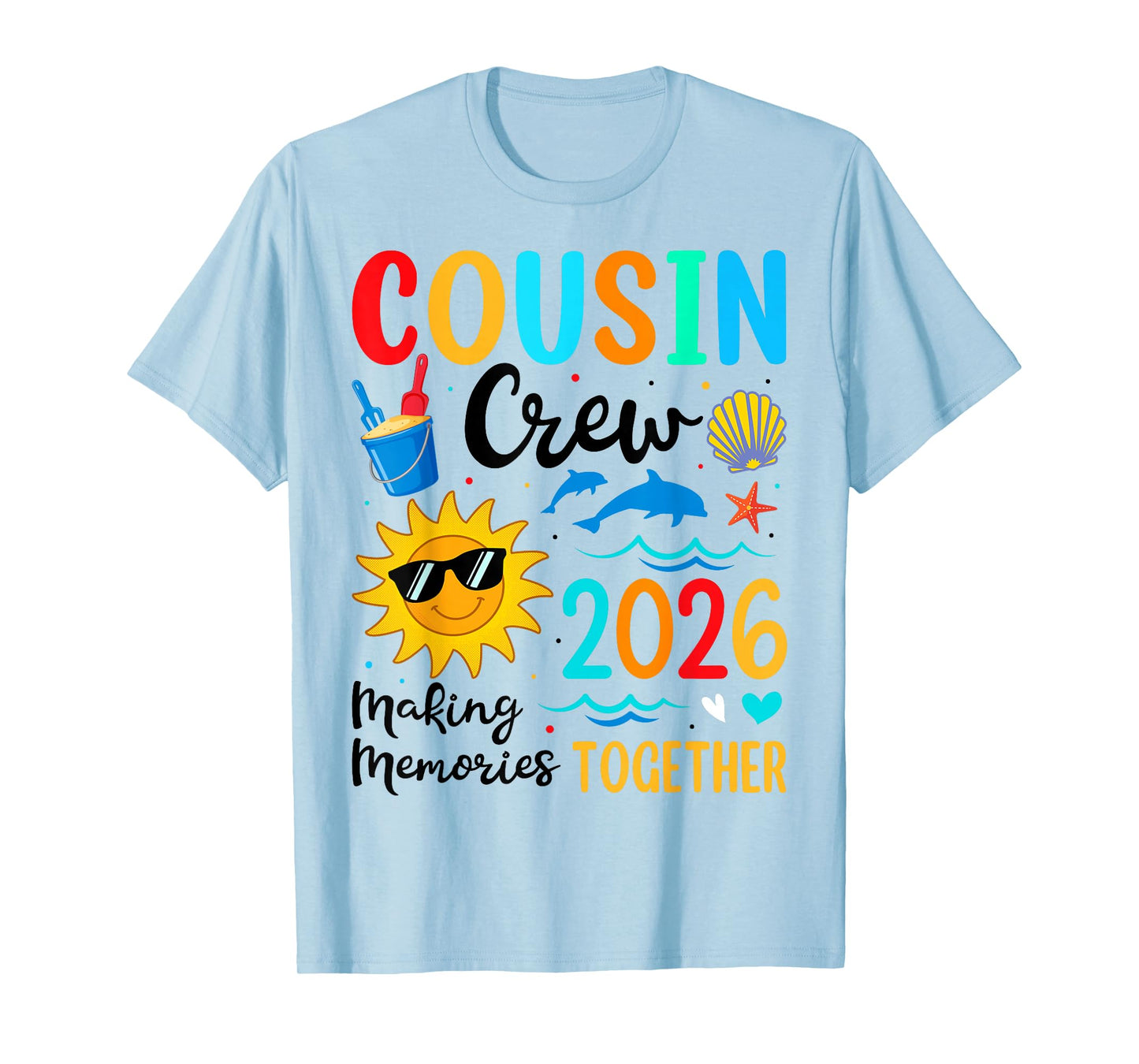 Cousin Crew 2026 Summer Vacation Beach Family Trip Matching T-Shirt