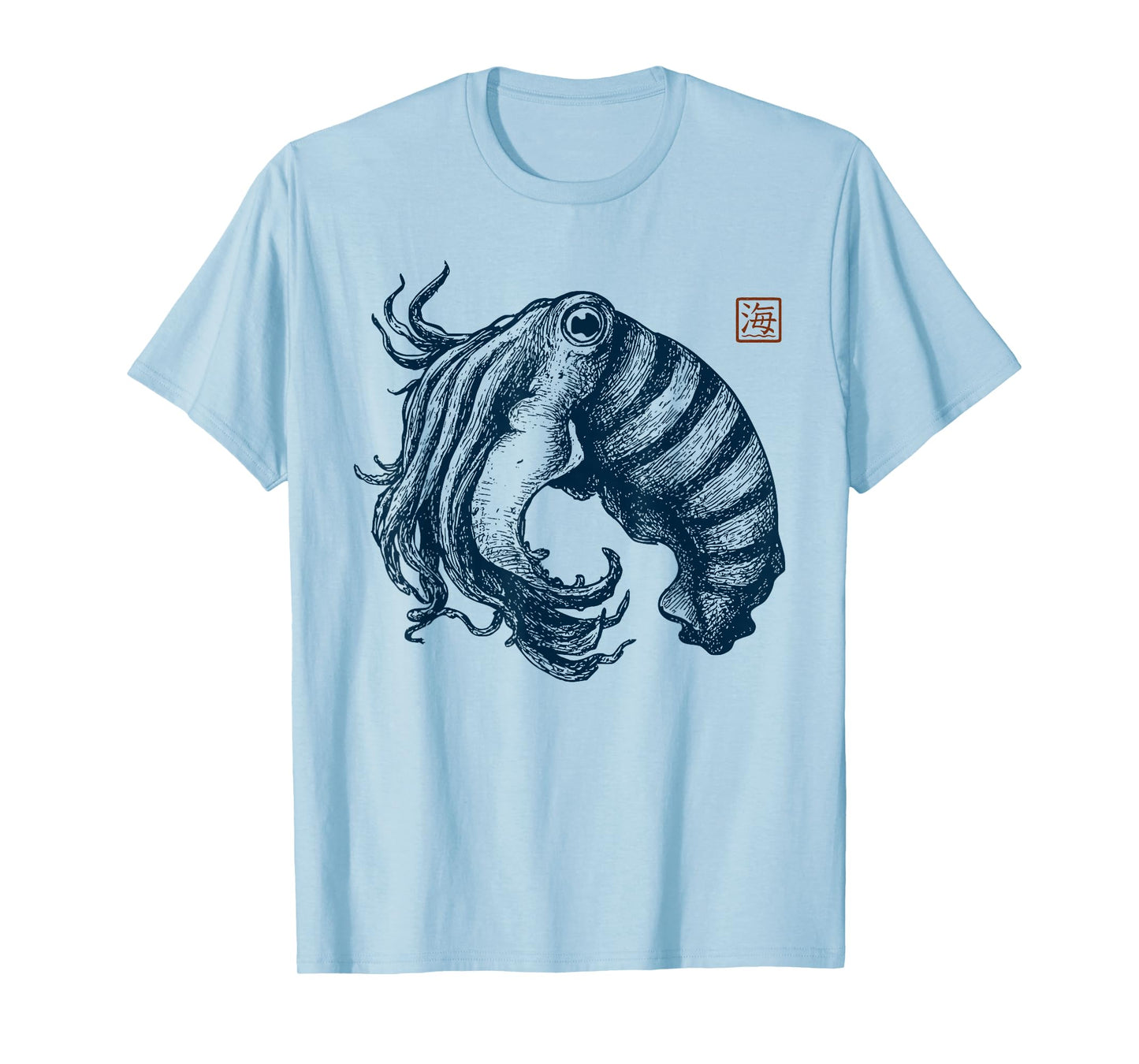 Mystic Cuttlefish, Japanese-Ocean-Spirit T-Shirt