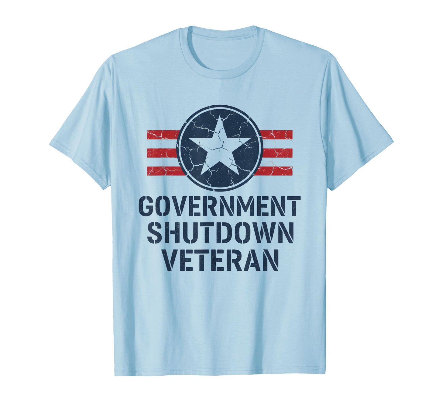 Vintage Government Shutdown Veteran T-Shirt