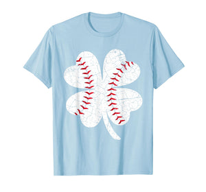 Baseball Shamrock St Patricks Day for Men Women Girl Boy Kid T-Shirt