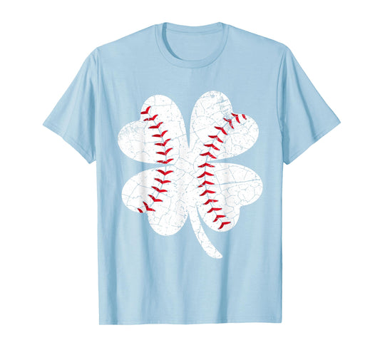 Baseball Shamrock St Patricks Day for Men Women Girl Boy Kid T-Shirt