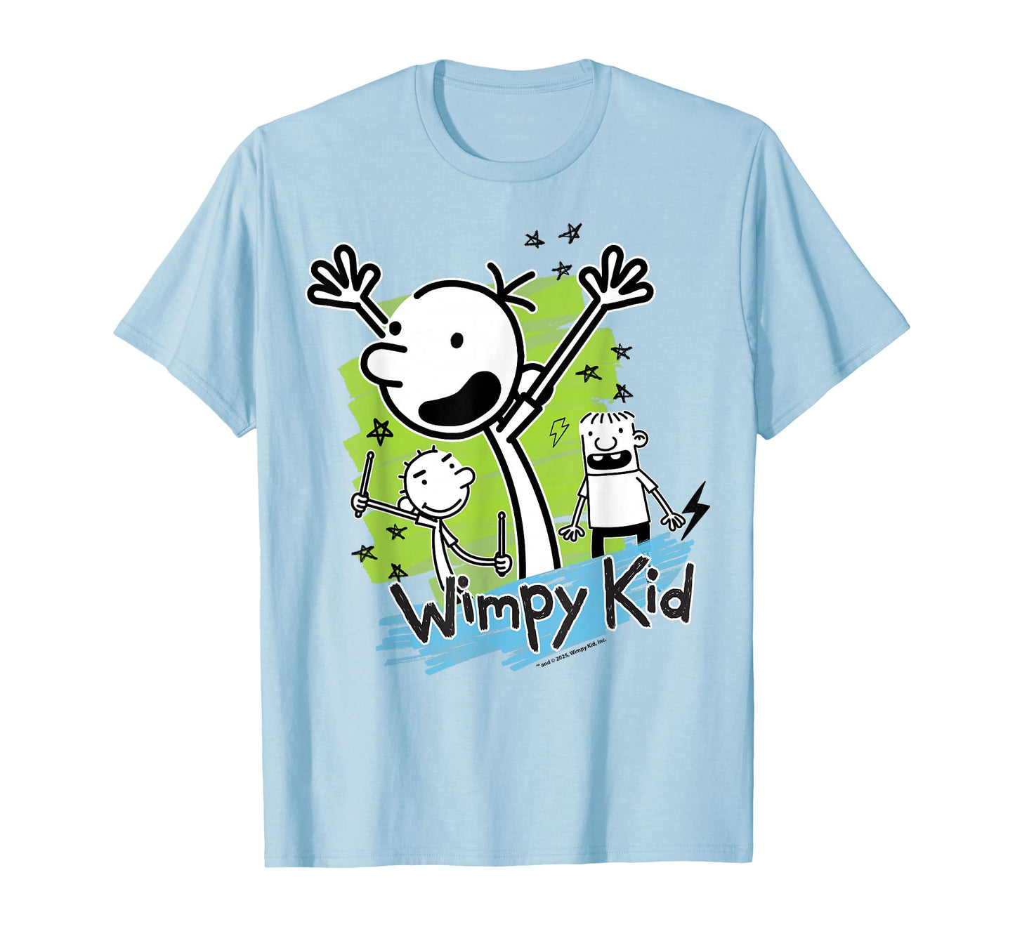 Diary of a Wimpy Kid Greg Heffley Cartoon Stick Characters T-Shirt