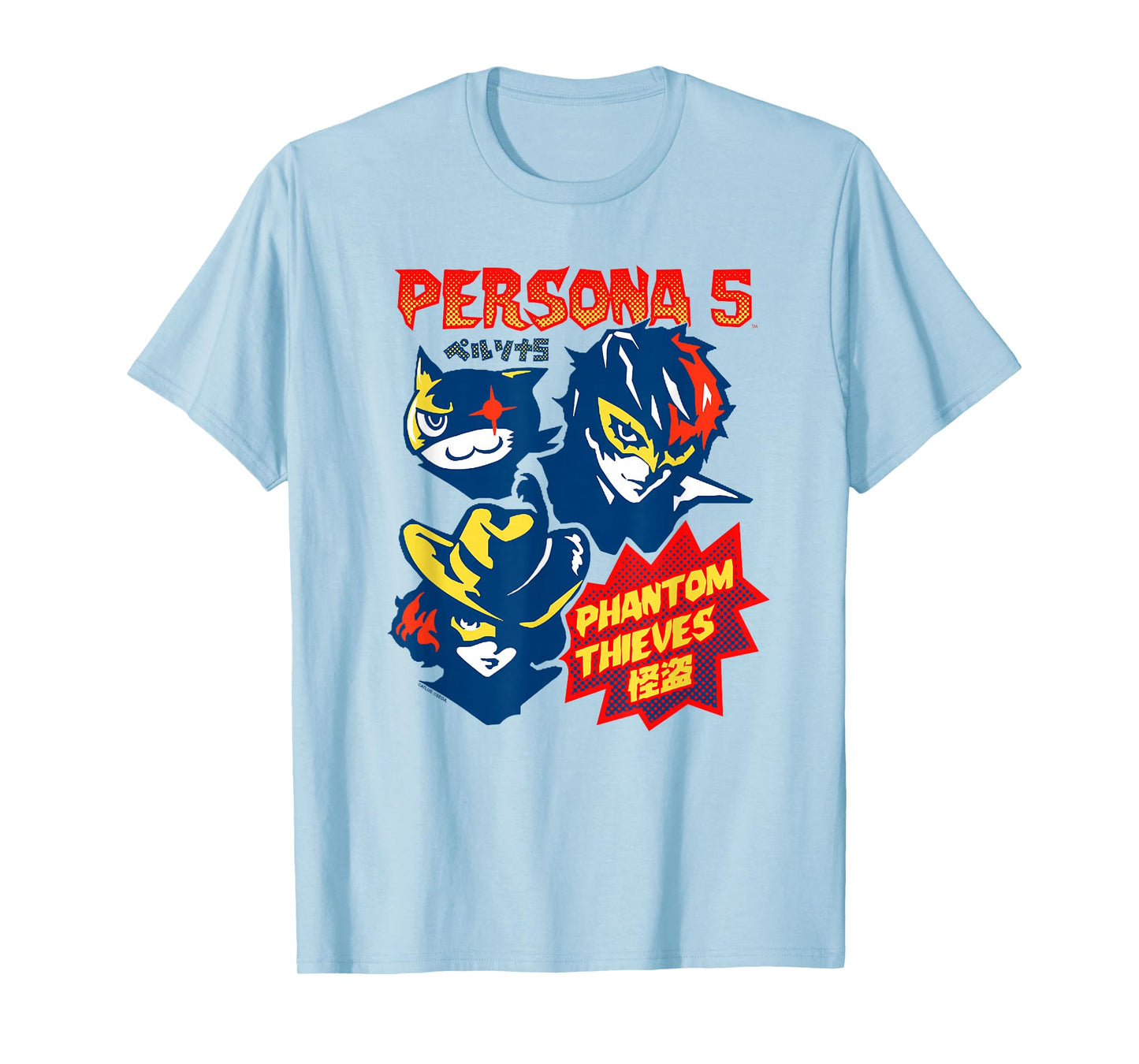 Persona 5 Comic Illustration Phantom Thieves RPG Game T-Shirt