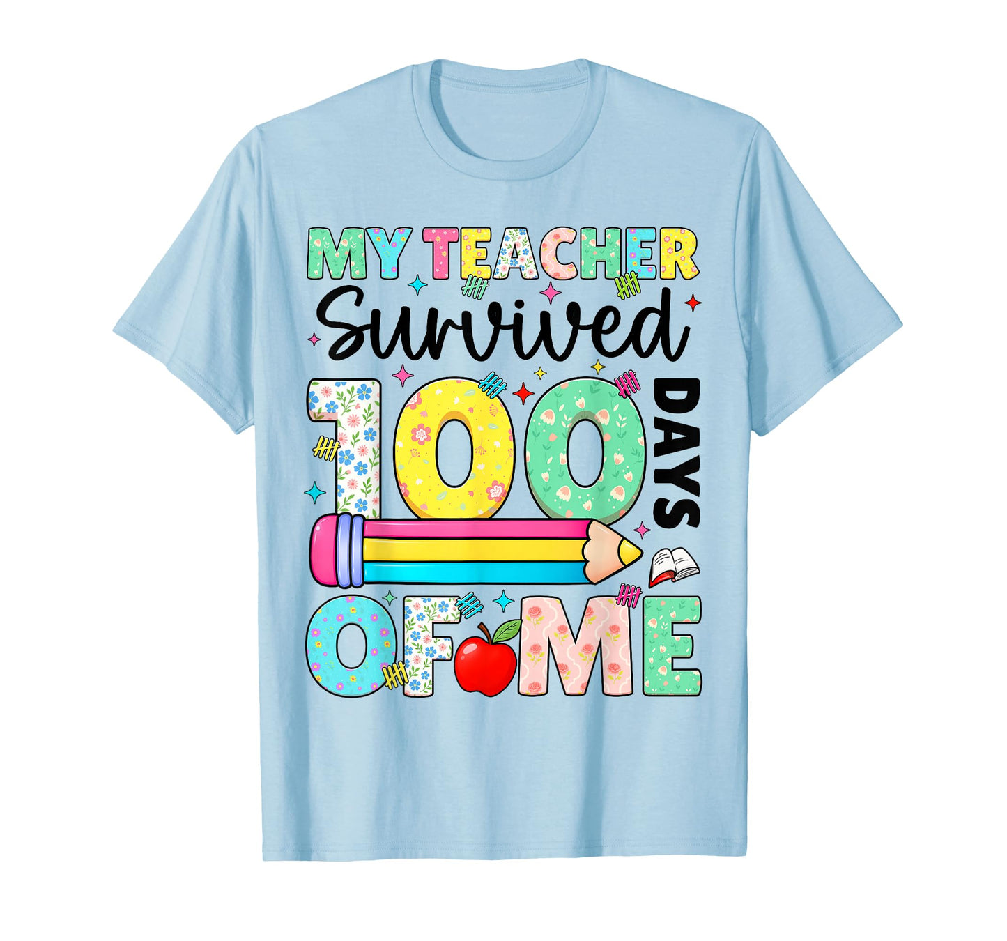 My Teacher Survived 100 Day of Me 100th Day Boy Girl T-Shirt