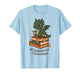 Fantasy All Booked for Christmas Bookworm Library Dragon T-Shirt
