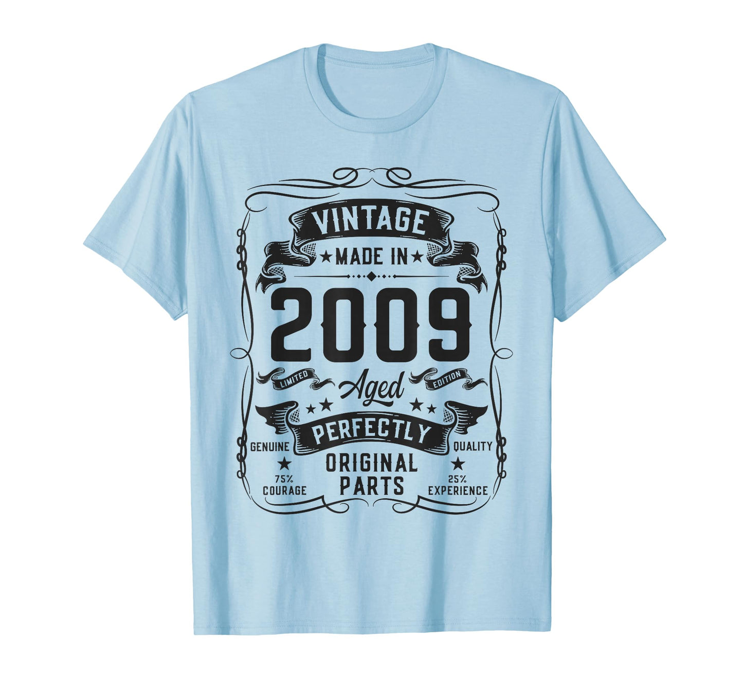 Vintage 2009 17yr 17th Birthday Gifts for Boys 17 Years Old T-Shirt