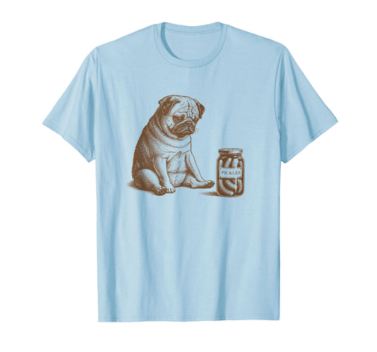 Pug Mom Dad Pickle Lover Dog Owner Humor Pug Mama T-Shirt