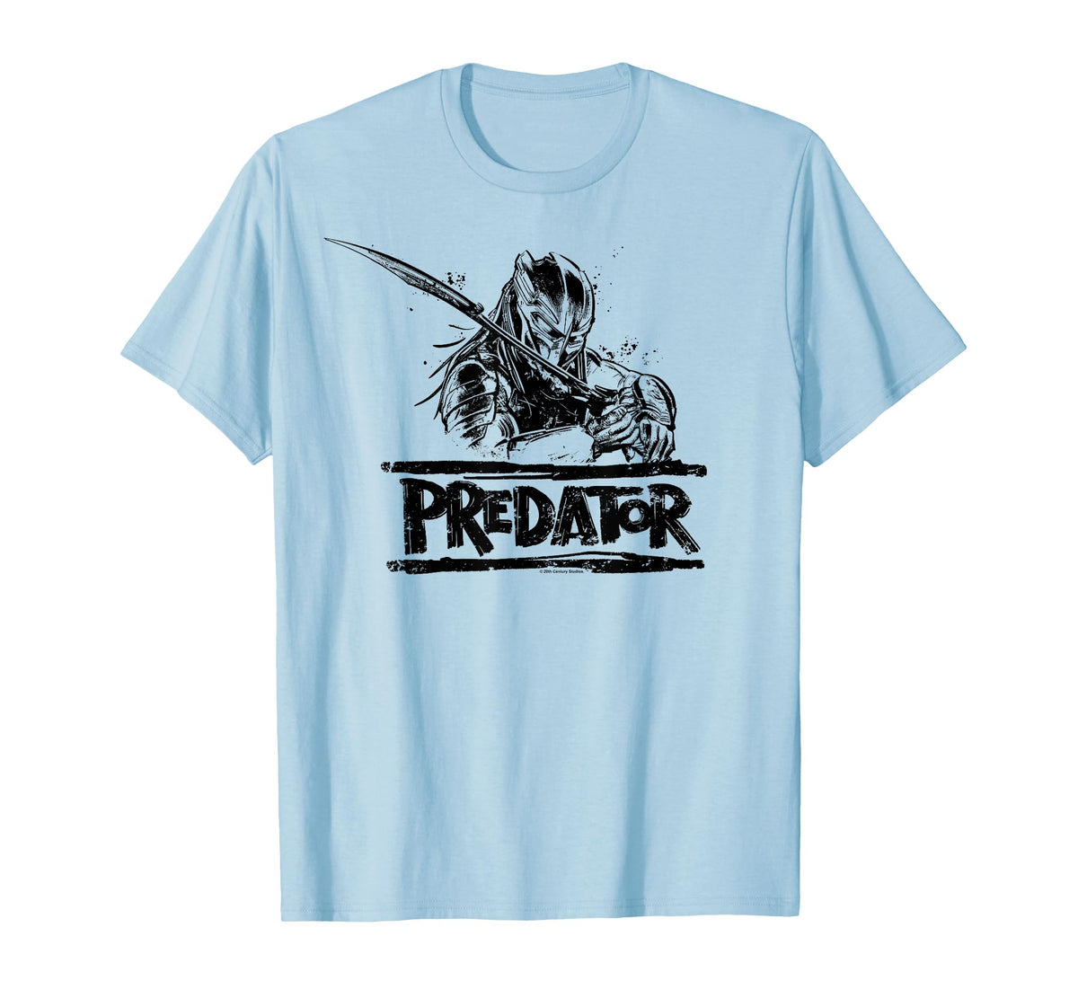 Predator: Badlands Warrior Wielding His Sword Silhouette T-Shirt