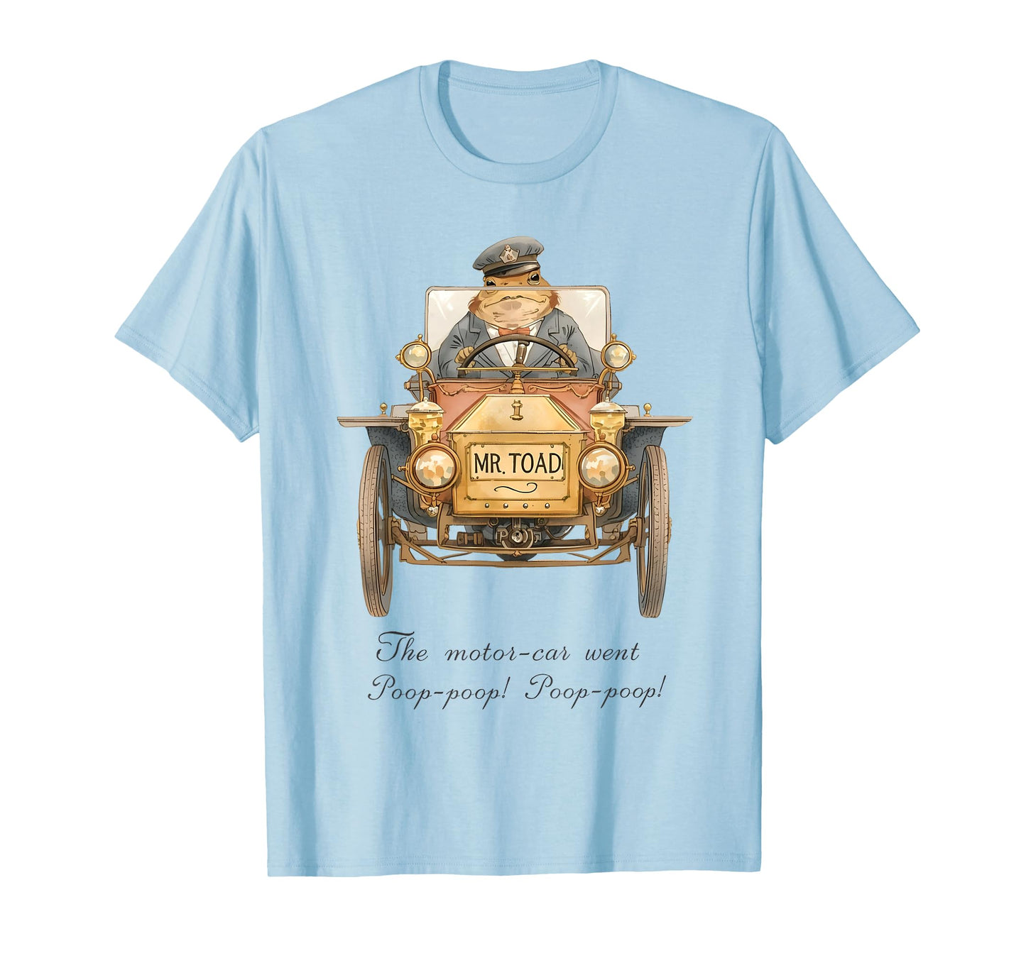 Wind in The Willows Mr Toad's Motor Car Illustration Vintage T-Shirt