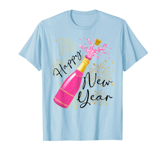 Happy New Year 2026 Champagne Happy New Years Eve Women Men T-Shirt