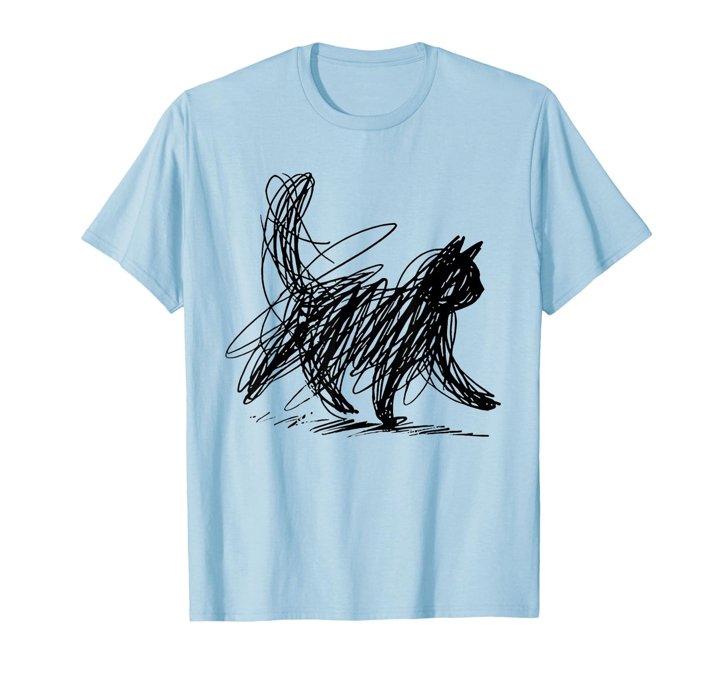 Minimalist cat Art T-Shirt