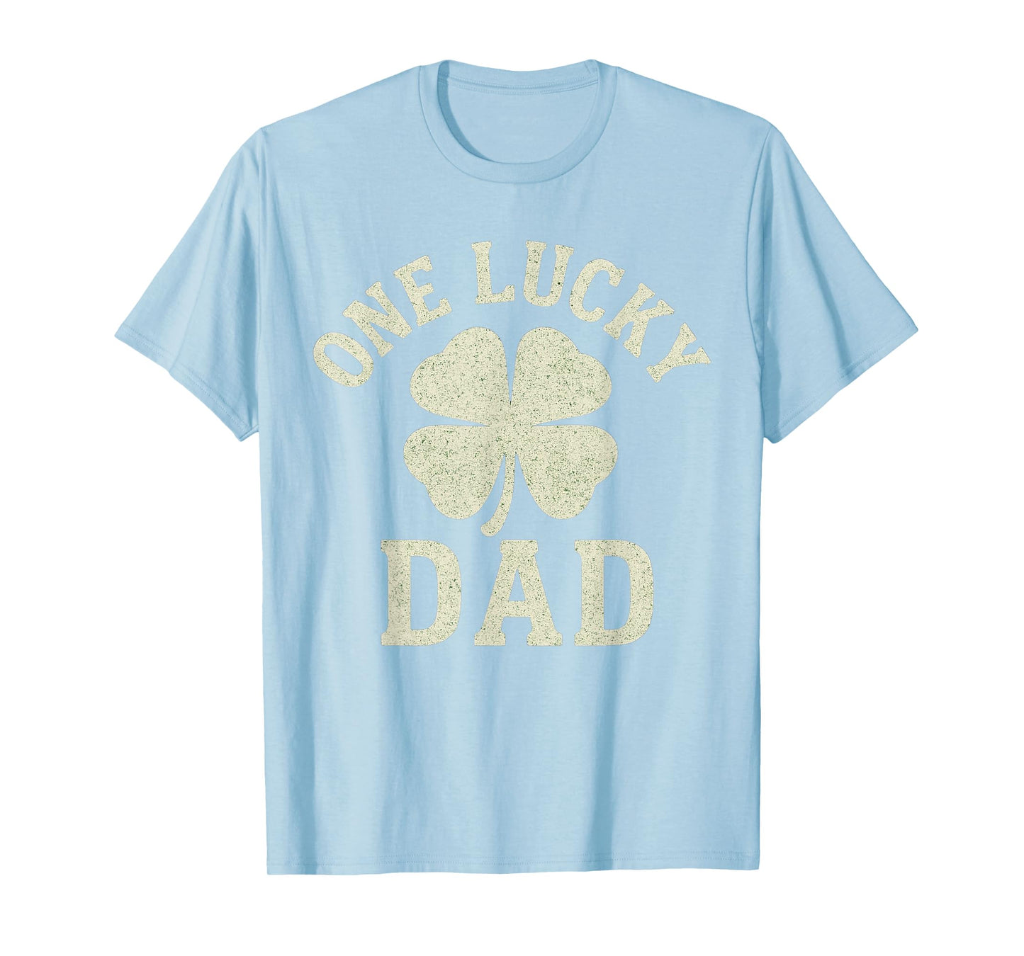 One Lucky Dad St Patricks Day Funny Vintage Papa Father Men T-Shirt