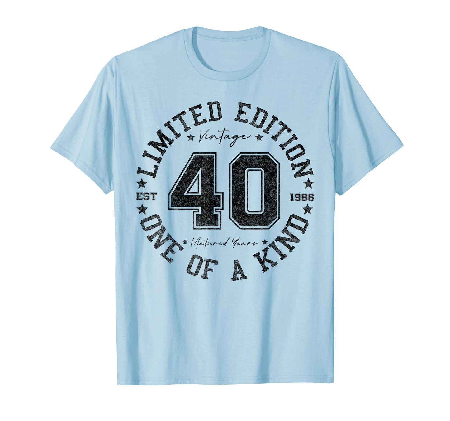 40 Year Old Gifts Vintage 1986 Limited Edition 40th Birthday T-Shirt